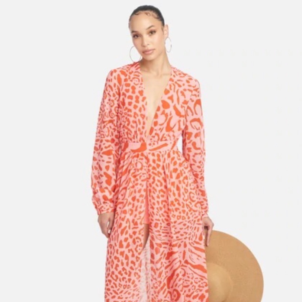 Bebe Deep V Maxi/ Romper Size XS NWT